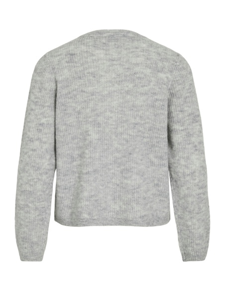 Gilet Maille Light Grey Melange VILORY VILA - 6 | TOPS